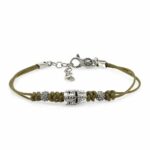 Knight Helmet Bracelet Green Lanyard