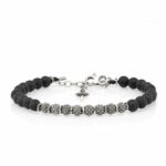 Terrestrial Globe Lava Stone Bracelet