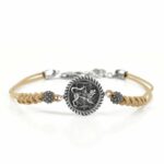 Bracciale Donna Chimera Argento Cordino Avana