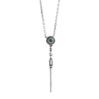 Lance of the Joust Necklace Green Stone