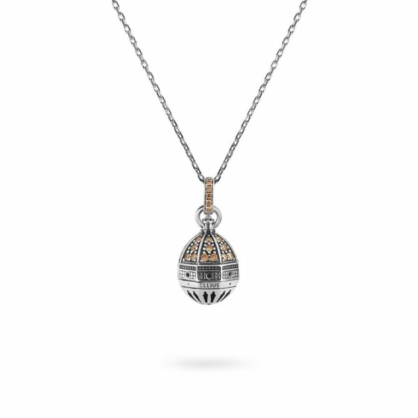 Elli Collana Donna Con Ciondolo Tartaruga In Argento 925 E Cristalli Swarovski®, Blu