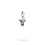 Charm Lettera Y Moschettone Argento Invecchiato