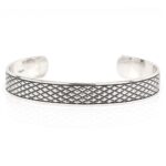 Bracciale Rigido Argento Serpente Retro