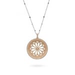 Collana Rosone Cattedrale San Donato Pinerolo rosé Torino argento Ellius