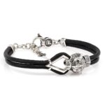 Bracciale Pantera Liscia Pelle
