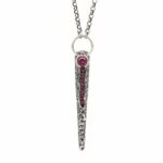 collana vulcano donna argento pendente ellius