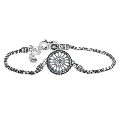 Bracciale Rosone Santa Maria Assunta Como argento uomo Ellius