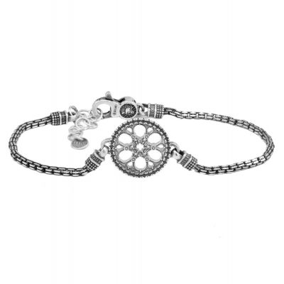 Bracciale Rosone Trieste Sinagoga gioielli argento uomo Ellius