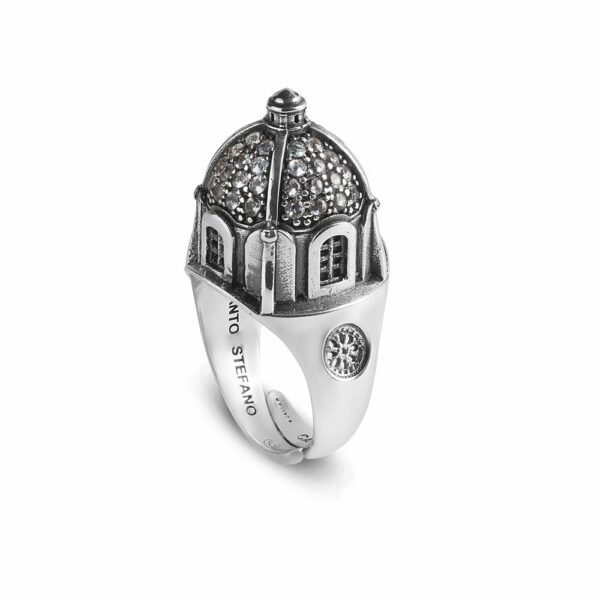 anello chiesa capri donna gioielli argento ellius