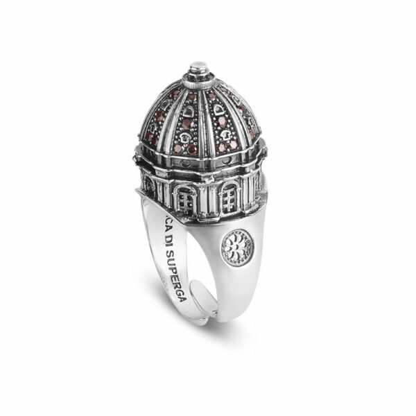 anello cupola basilica torino superga donna gioielli argento ellius