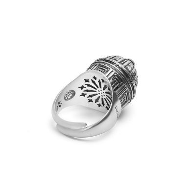 anello cupola gambo cattedrale noto donna argento ellius