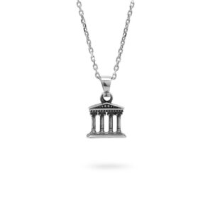 Collana Tempio romano argento mitologia Ellius gioielli
