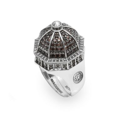 anello cupola santa maria maggiore bergamo gioielli argento donna Ellius