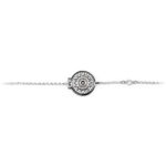 Bracciale Natività donna pietre bianche gioielli argento Ellius centrale