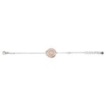 Bracciale Natività rose pietre bianche gioielli argento Ellius