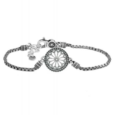 Bracciale Rosone Cattedrale San Donato Pinerolo Torino argento Ellius