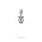 Charm Mitologia Lira gioielli argento Ellius moschettone