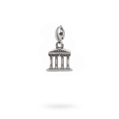 Charm Mitologia Tempio gioielli argento Ellius moschettone