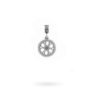 Charm Rosone Sinagoga Trieste argento Ellius