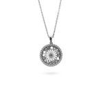 Collana Minimal Rosone Cattedrale Otranto argento Ellius