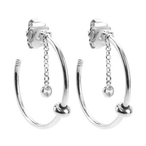 Jewellery Modular silver earrings for charms