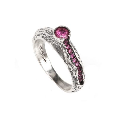 anello vulcano donna argento