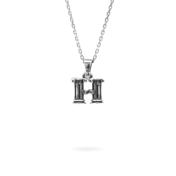 collana lettera H argento ellius gioielli