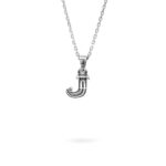 collana lettera J argento ellius gioielli