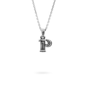 collana lettera P argento ellius gioielli