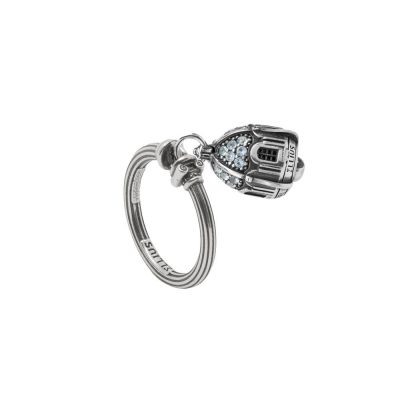 Anello Portafortuna Capri Pietre Celesti argento gioielli Ellius