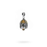 Charm Portafortuna Capri Pietre Gialle maglina gioielli argento Ellius