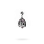 Charm Portafortuna Capri Pietre Viola maglina gioielli argento Ellius