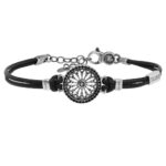 Bracciale Rosone Duomo Santa Maria Assunta Modena gioielli pelle Ellius
