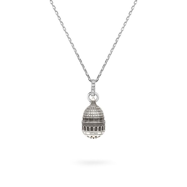 Collana Cupola Minimal Sacro Cuore Parigi gioielli argento Ellius