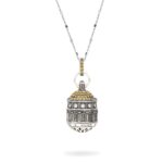 Collana Cupola Santuario Tindari Messina gioielli argento Ellius