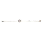 Bracciale bambina Natività rodio pietre rosa gioielli argento Ellius