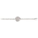 Bracciale bambina Natività rodio pietre rosa gioielli argento Ellius retro