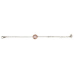 Bracciale bambina Natività rose pietre rosa gioielli argento Ellius