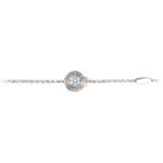 Bracciale bambino Natività rodio pietre celesti gioielli argento Ellius fronte