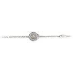 Bracciale bambino Natività rodio pietre celesti gioielli argento Ellius retro