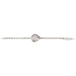Bracciale neonata Natività rodio pietre rosa gioielli argento Ellius fronte