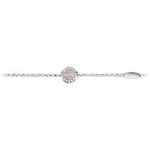 Bracciale neonata Natività rodio pietre rosa gioielli argento Ellius retro