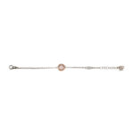 Bracciale neonata Natività rose pietre rosa gioielli argento Ellius