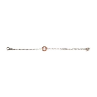 Bracciale neonata Natività rose pietre rosa gioielli argento Ellius