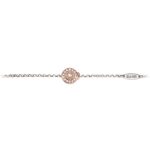 Bracciale neonata Natività rose pietre rosa gioielli argento retro