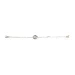 Bracciale neonato Natività rodio pietre celesti gioielli argento Ellius