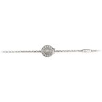 Bracciale neonato Natività rodio pietre celesti gioielli argento Ellius retro