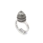 Anello Cupola Minimal campidoglio di Washington argento ellius