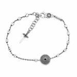 Bracciale Rosario Scudo Uomo gioielli argento Ellius