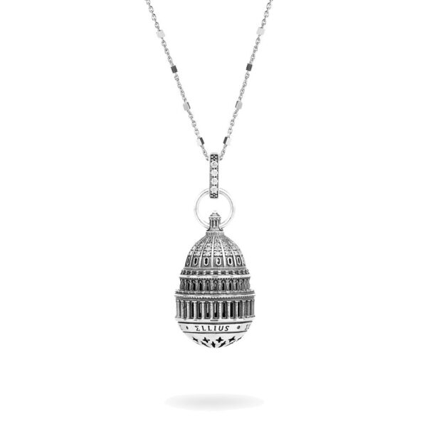 Collana Cupola Campidoglio Washington gioielli argento Ellius